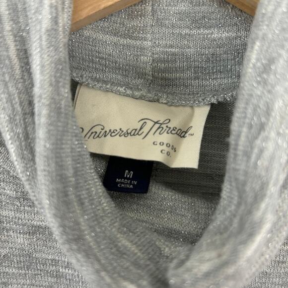 Universal Thread Turtleneck Thin Knit Silver Base Layer M - Picture 3 of 6